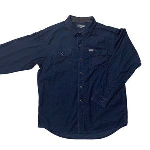Mens Eddie Bauer Corduroy Casual Button Down Shirt